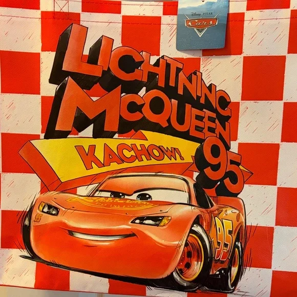 Disney Lightning McQueen Checkered reusable Bag - Picture 2 of 3